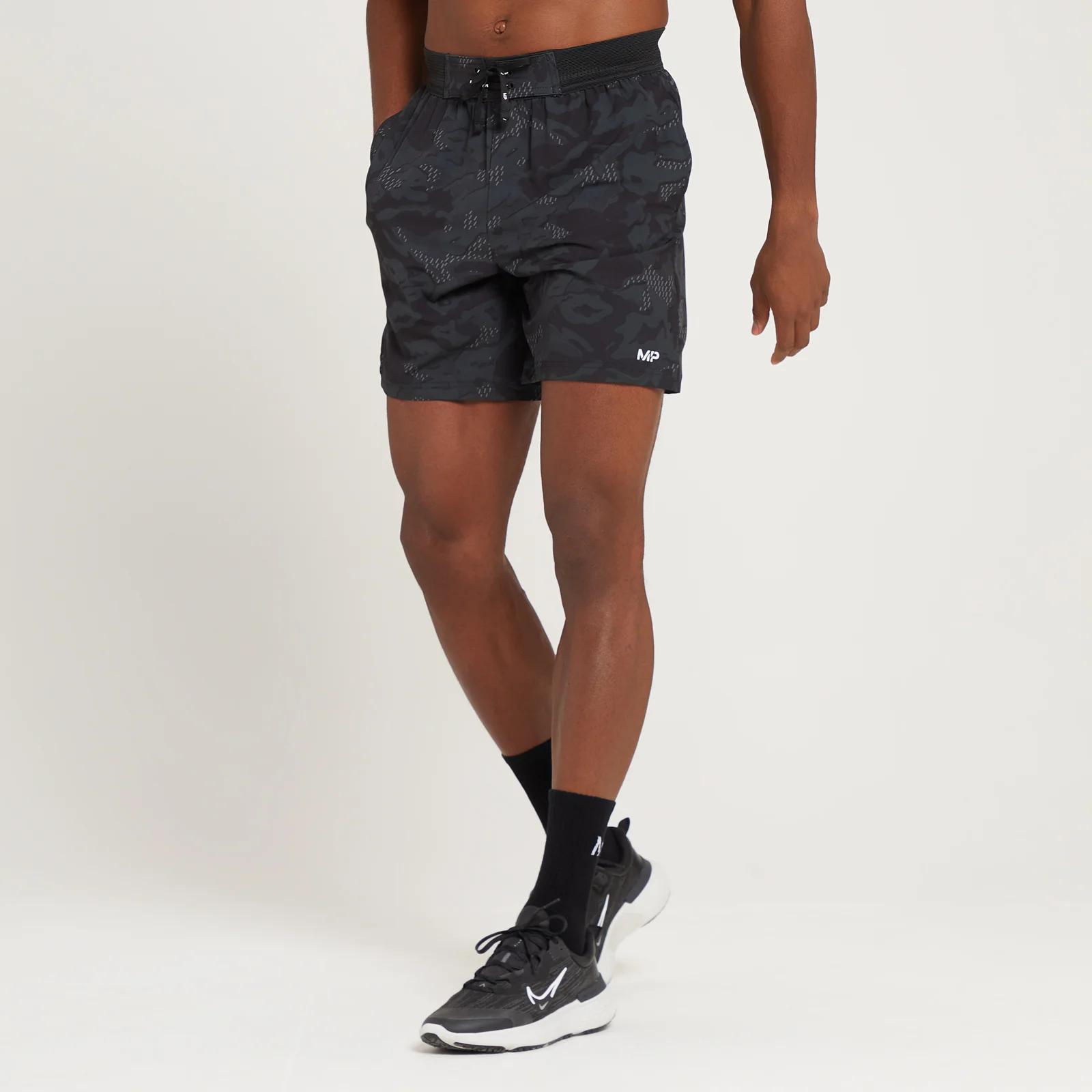 MP Men's Adapt 360 Shorts - Black Camo - XXS Image 1