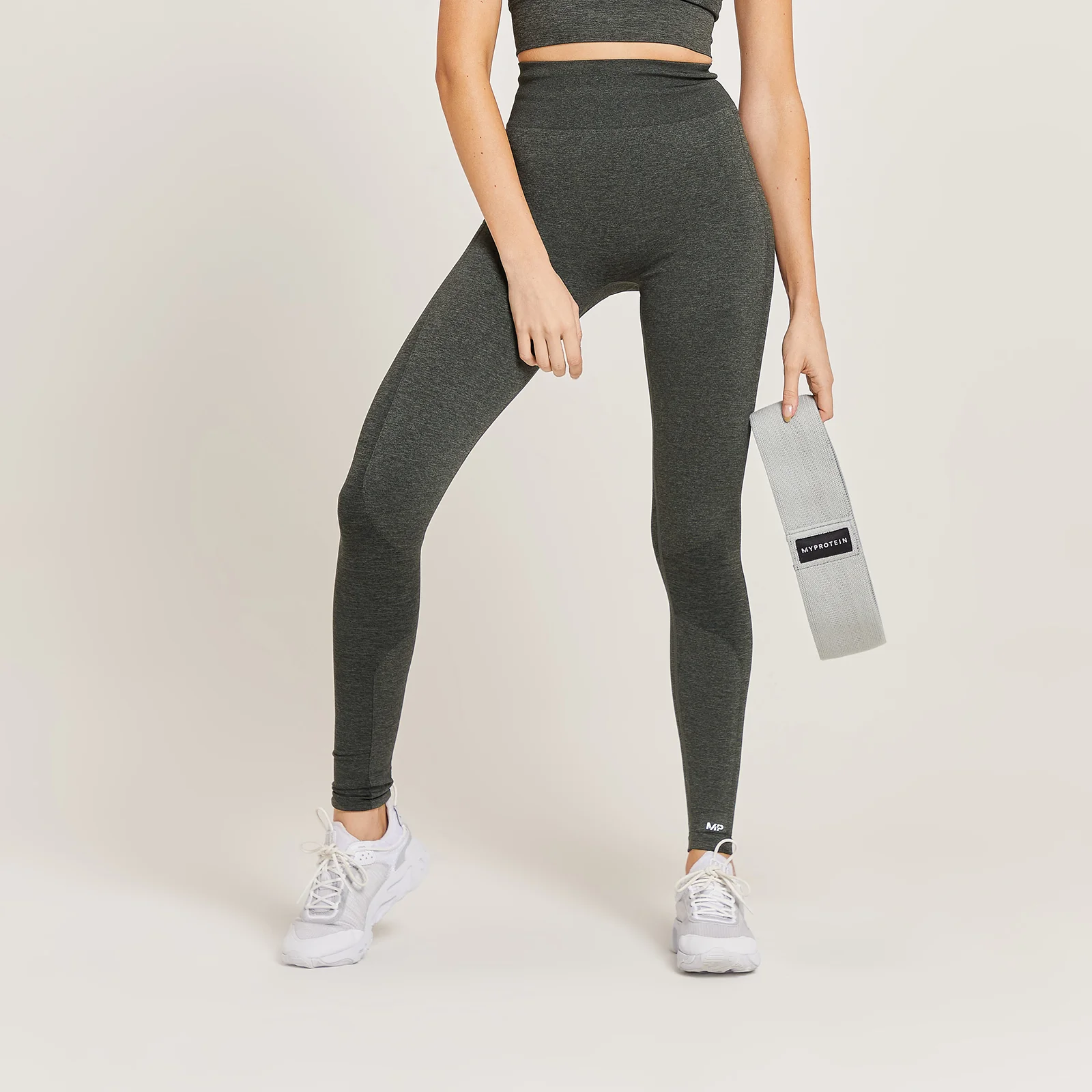 MP Women's Curve High Waisted Leggings - Carbon Marl - S Image 1