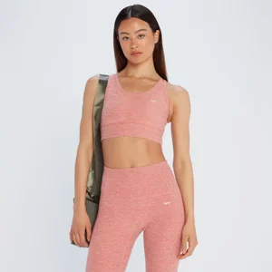MP Women's Composure Strappy Sports Bra - Washed Pink Marl - Size XL