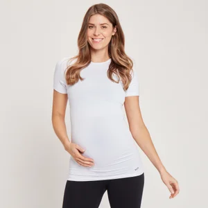 MP Women's Maternity Seamless Short Sleeve T-Shirt - White - Size S