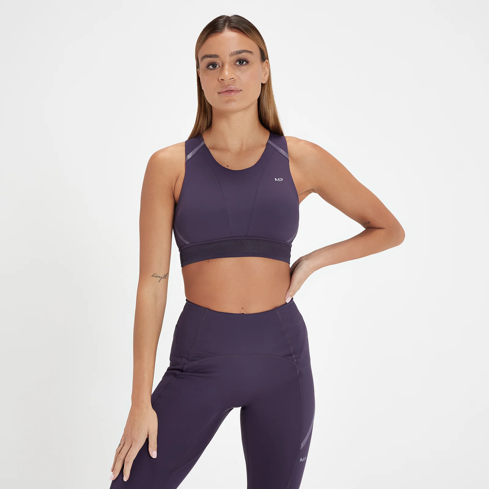 MP Women's Velocity Ultra Reflective Sports Bra - Plum - XXS Image 1