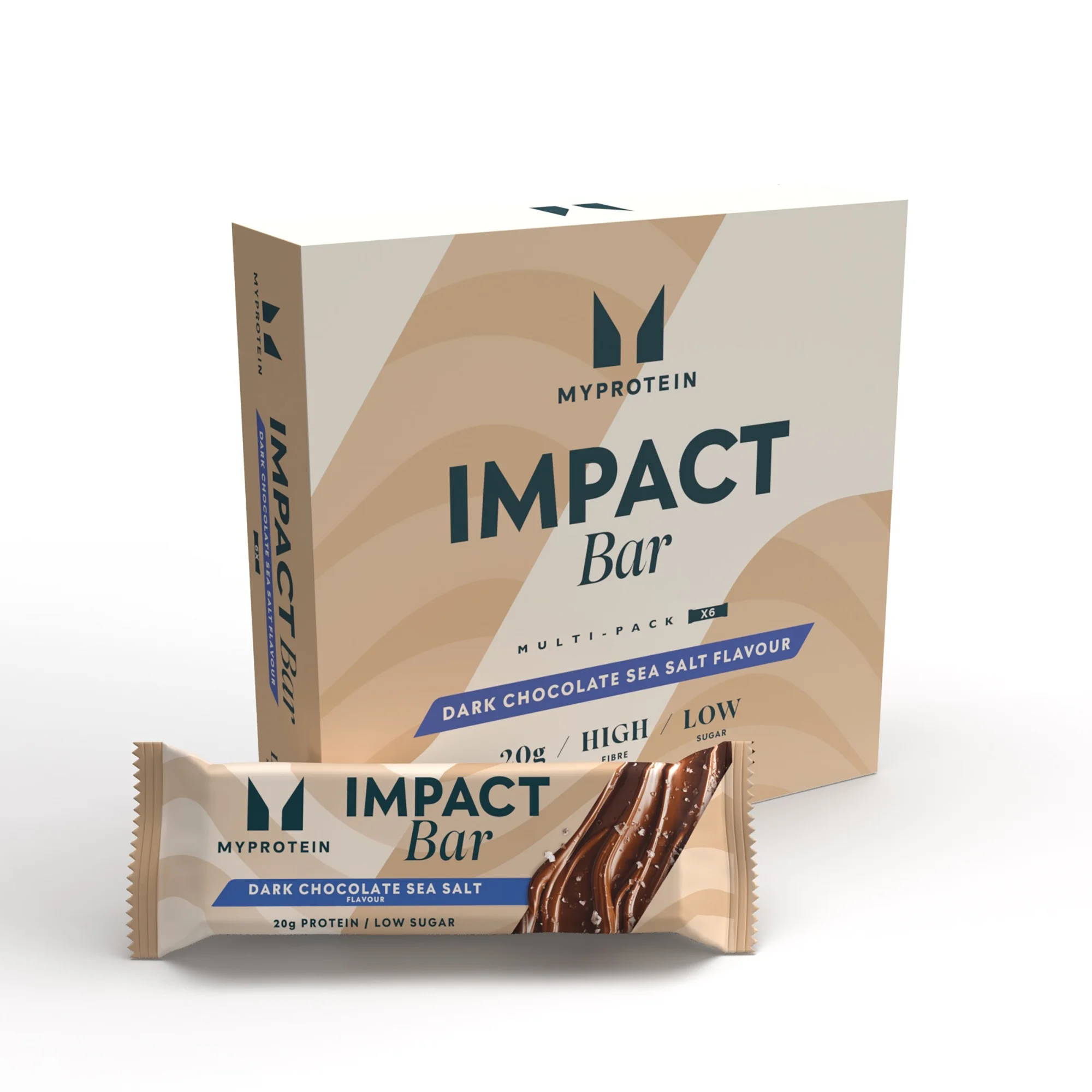 Impact Protein Bar - Dark Chocolate Sea Salt - 6Bars Image 1