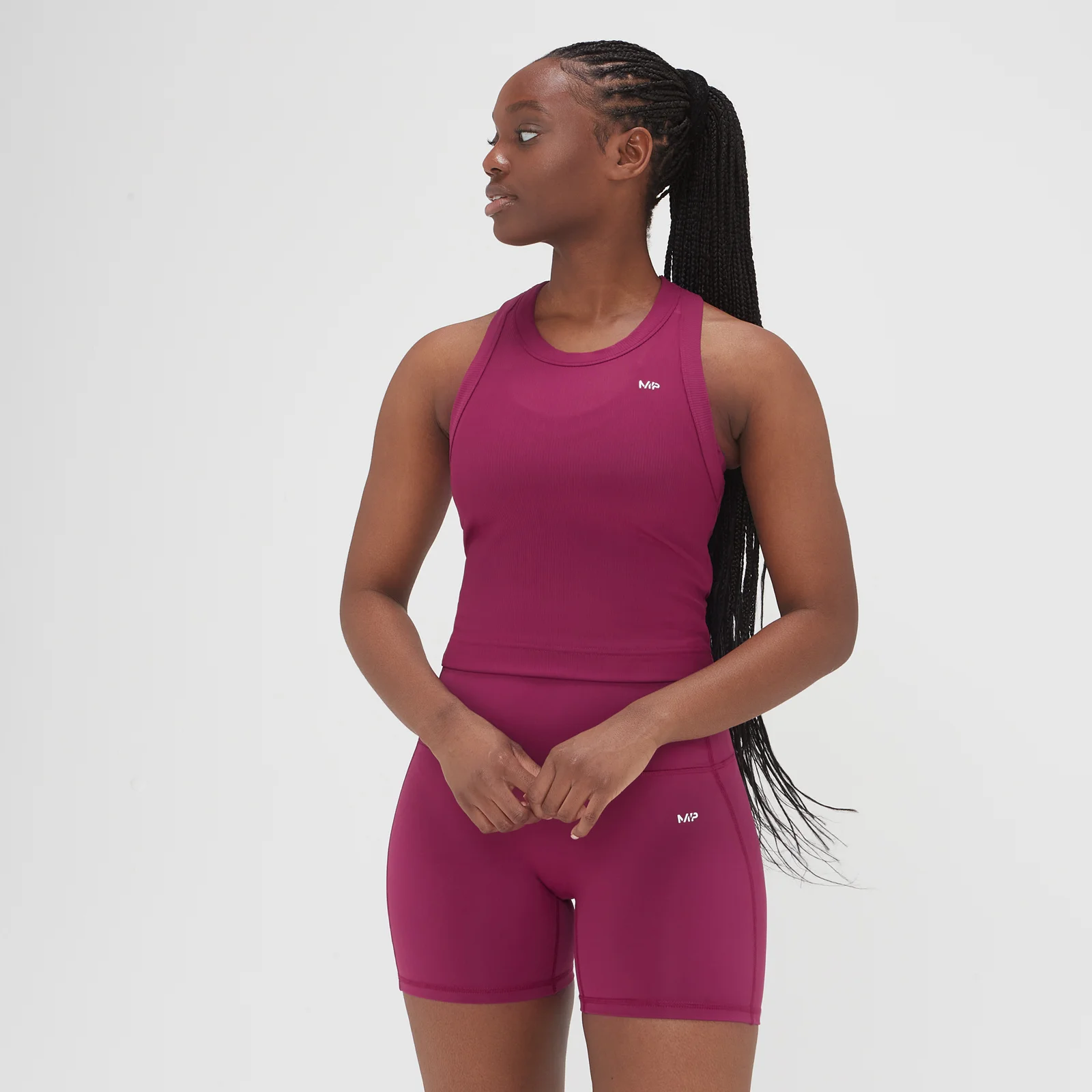 MP Women's Adapt Ribbed Vest - Dark Grape - XXS Image 1