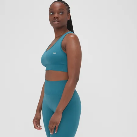 MP Women's Composure Seamless Sports Bra - Teal Blue