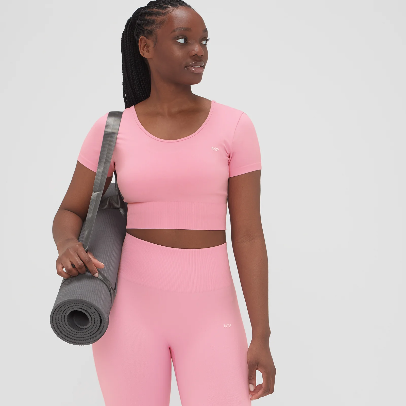 MP Women's Composure Seamless Crop Top - Blossom Pink - XXS Image 1