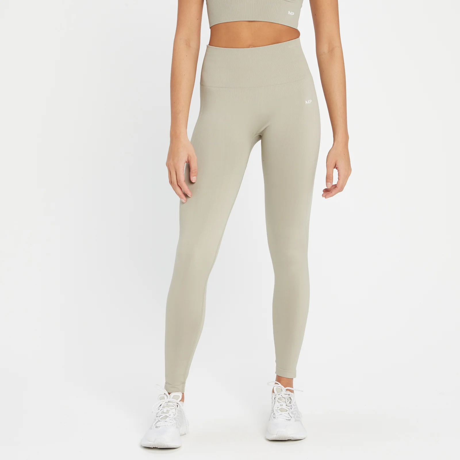 MP Women's Shape Seamless Leggings - Soft Grey - S Image 1