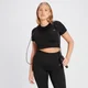 MP Women's Tempo Rib Seamless Crop Top - Black