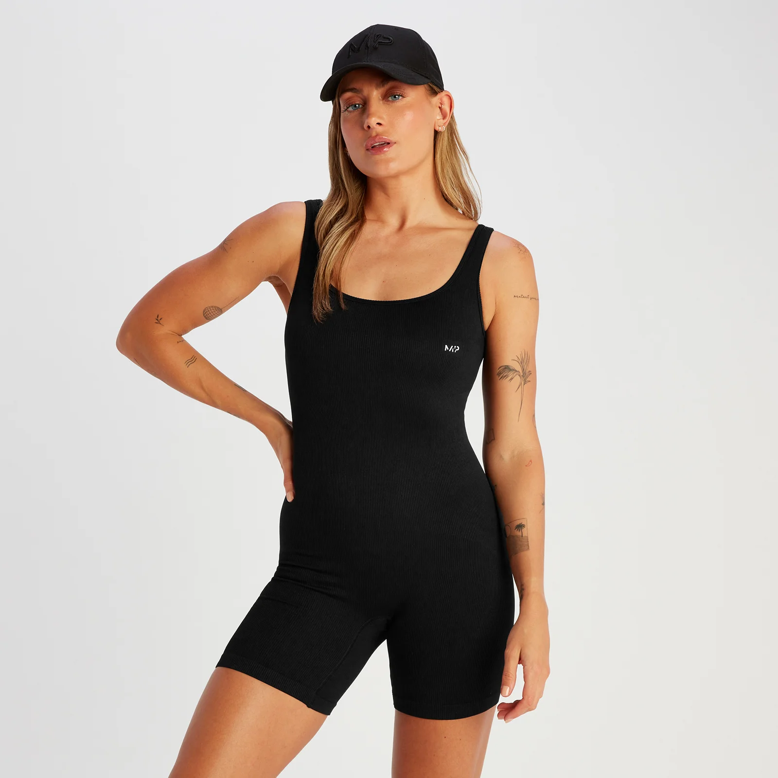 MP Women's Tempo Rib Seamless Unitard - Black - XS Image 1