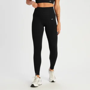 MP Women's Tempo Rib Seamless Leggings - Black - Size XS