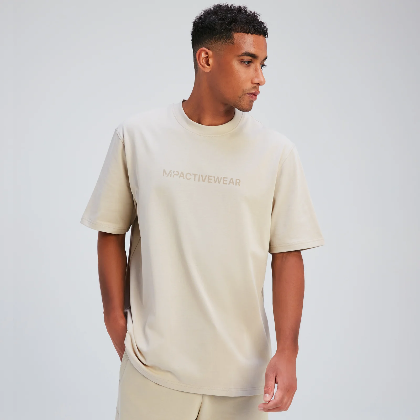 MP Men's Rest Day Oversized T-Shirt - Canvas Grey - S Image 1