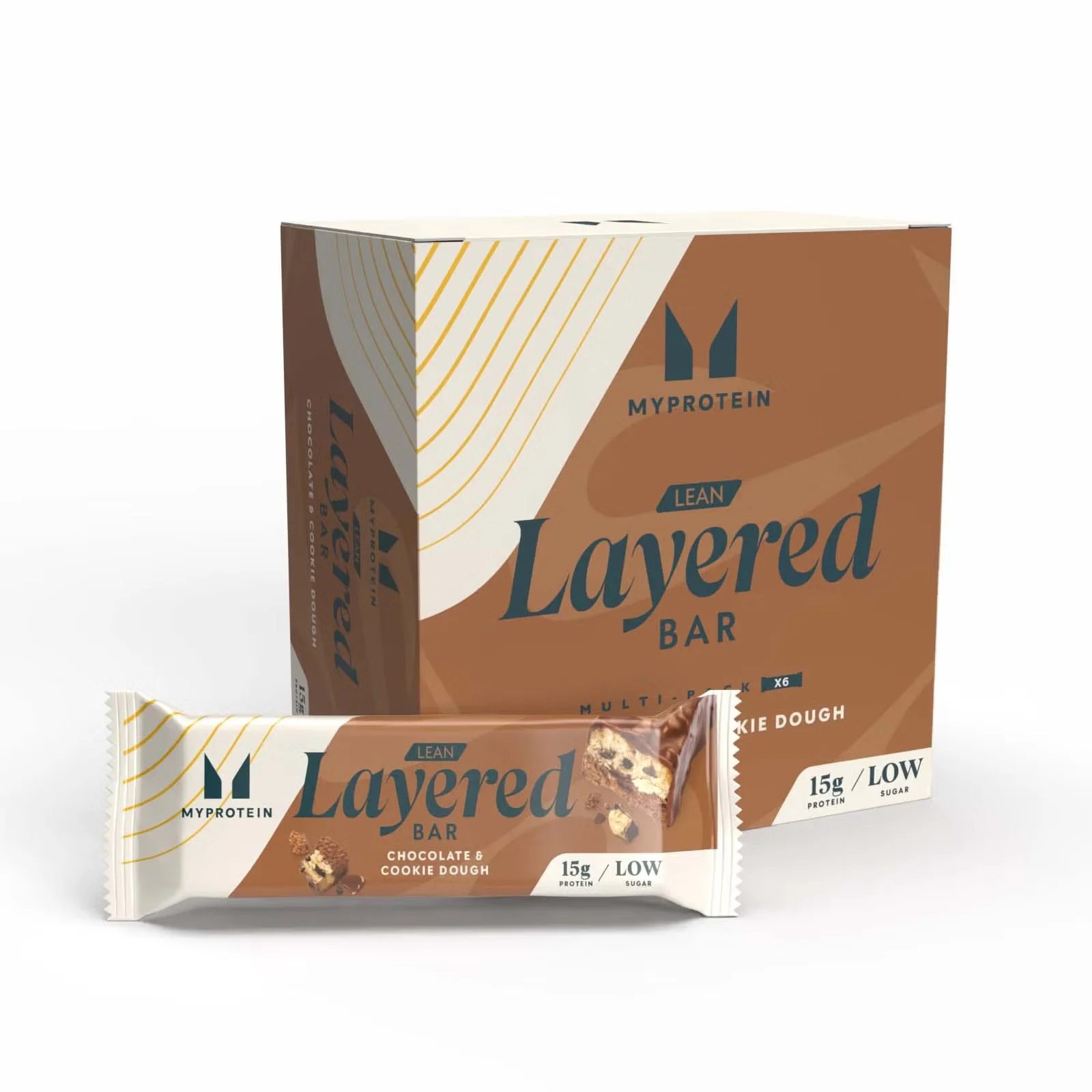 Lean Layered Bar - Chocolate and Cookie Dough Image 1