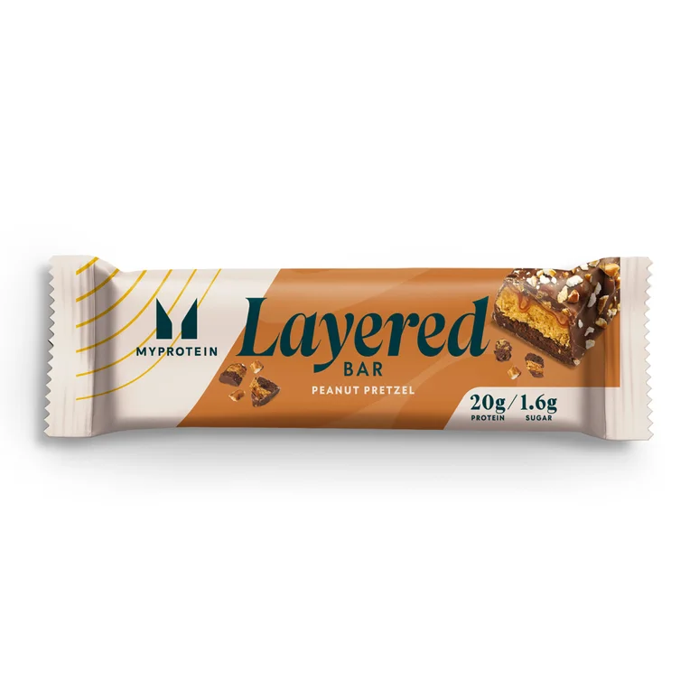 Layered Protein Bar - Peanut Pretzel - 6Bars