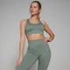 MP Women's Tempo Rib Seamless Bra - Sage Grey