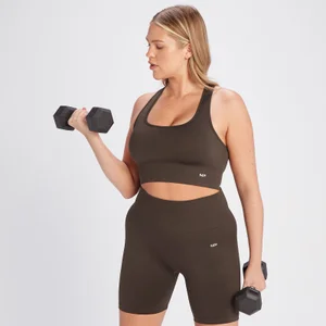 MP Women's Shape Seamless Sports Bra - Coffee - Size XS