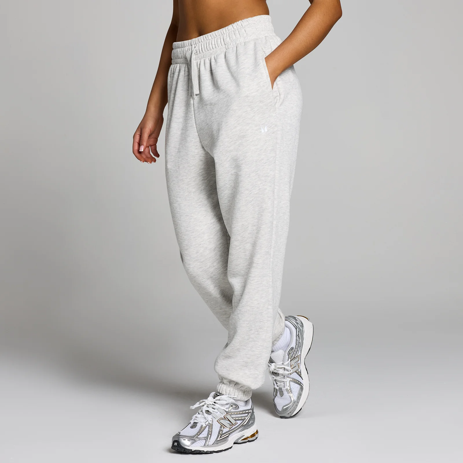 MP Women's Basics Track Pants- Light Grey Marl Myprotein AU
