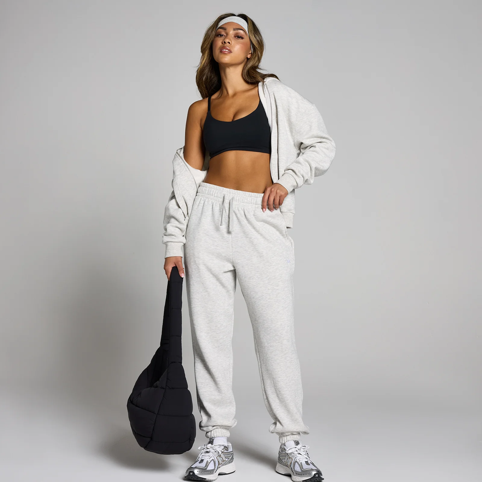 MP Women's Basics Track Pants- Light Grey Marl Myprotein AU