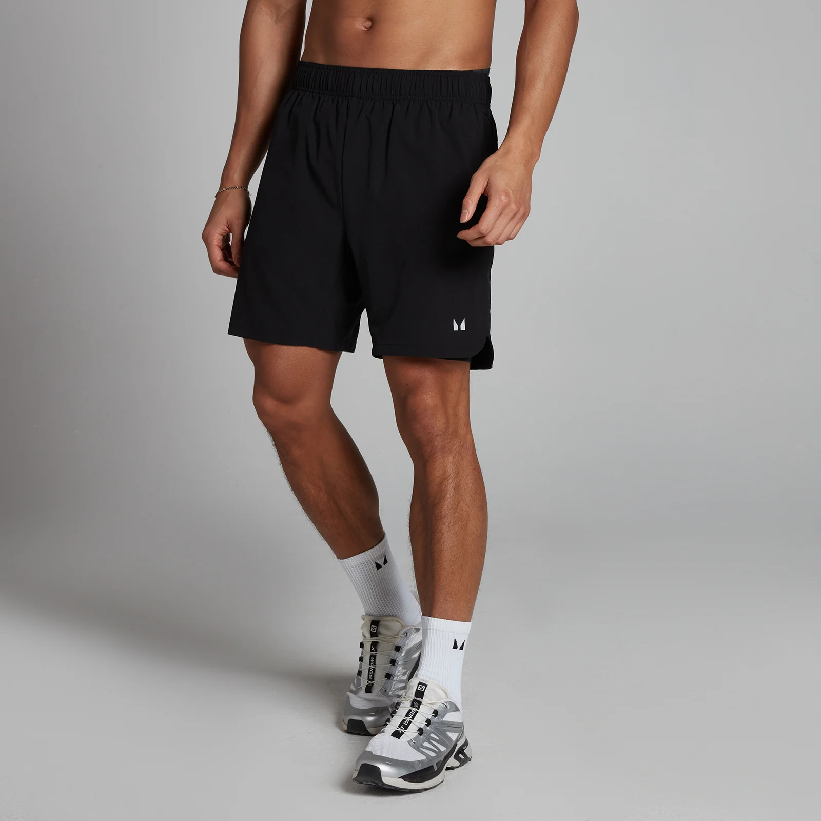 MP Men's 2-in-1 7" Training Shorts - Black - L Image 1