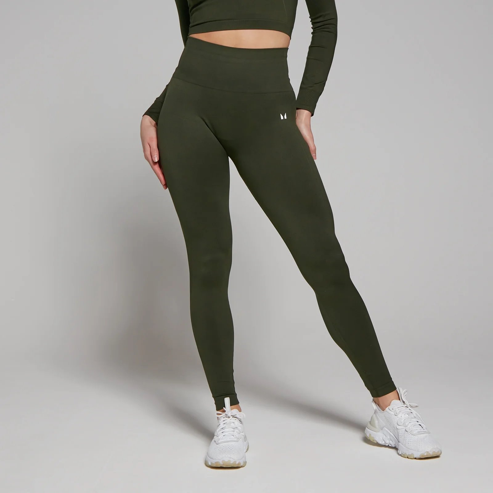 MP Women's Shape Seamless Leggings - Forest Green - M Image 1
