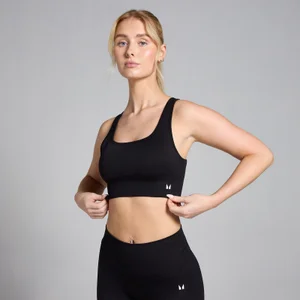 MP Women's Shape Seamless Sports Bra - Black - Size S