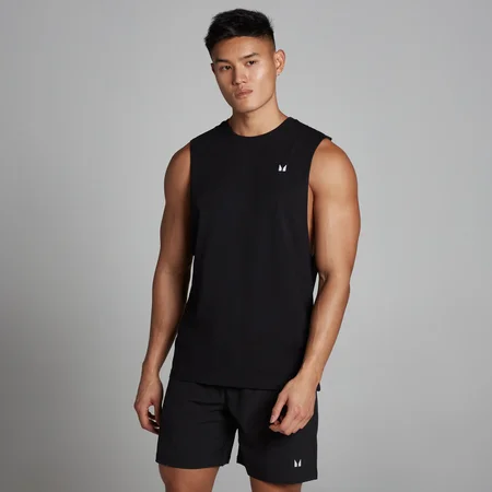 MP Men's Rest Day Drop Armhole Tank Top - Black