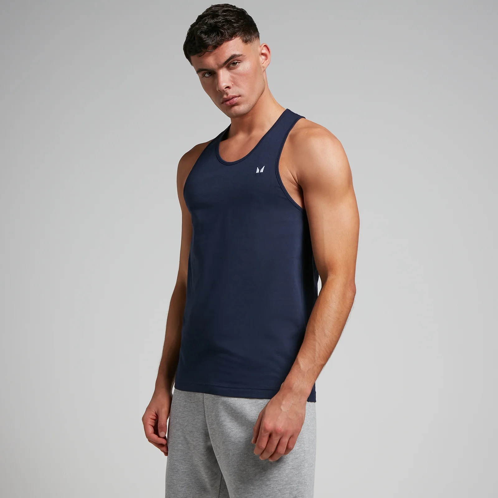 MP Men's Rest Day Stringer Tank Top - Navy - L Image 1