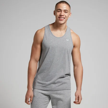 MP Men's Rest Day Stringer Tank Top - Grey Marl