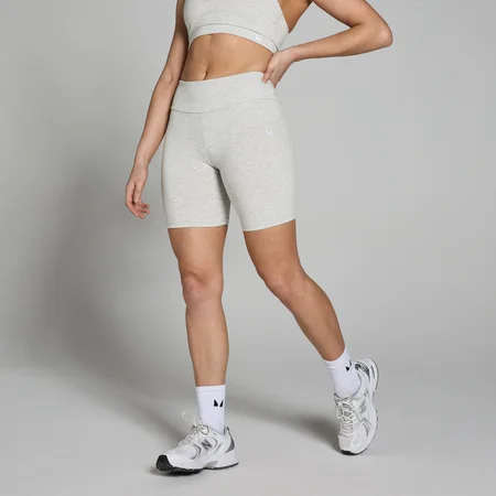 MP Women's Basics Cycling Shorts - Light Grey Marl
