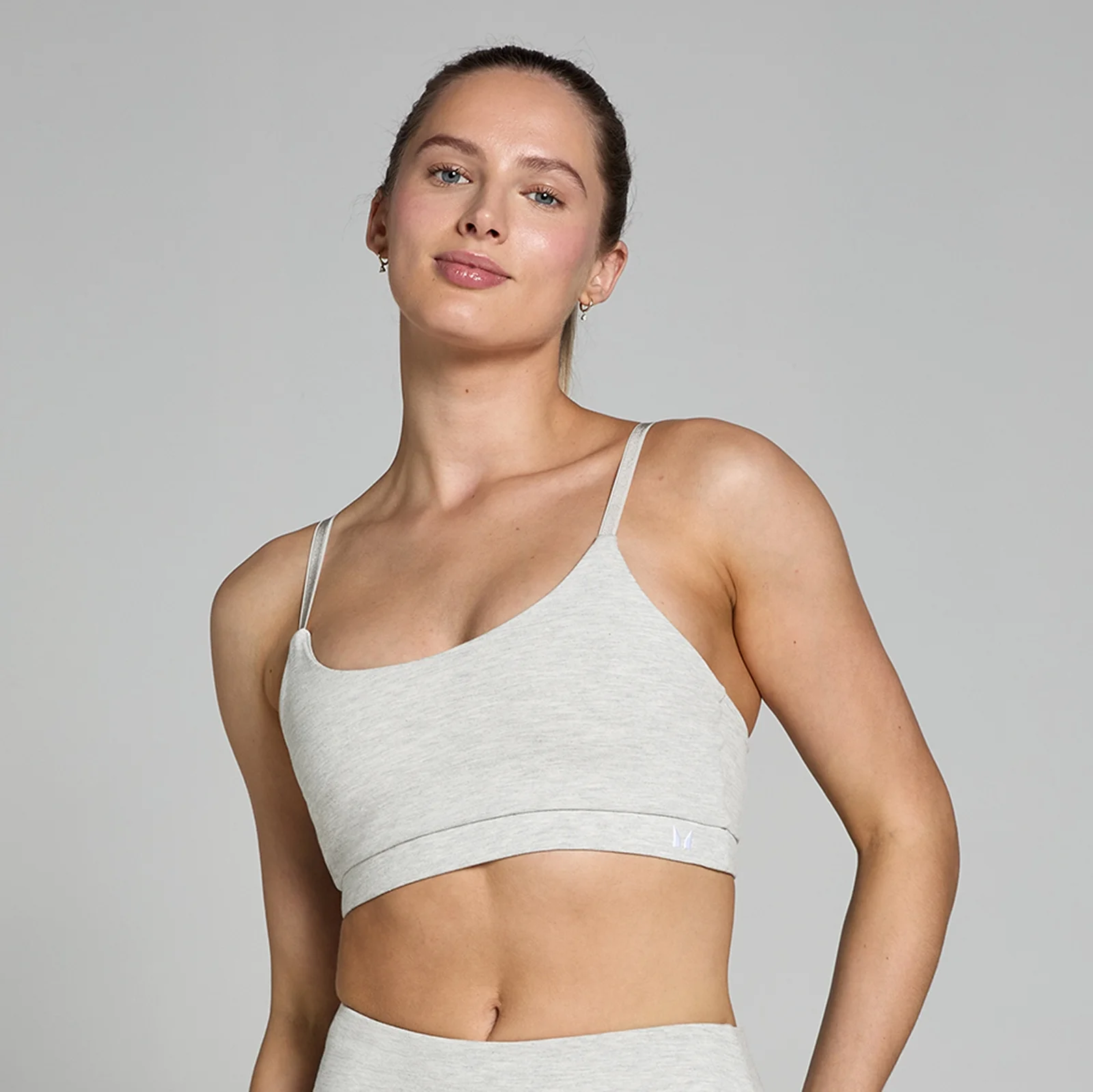 MP Women's Basics Bra - Light Grey Marl - XXS Image 1