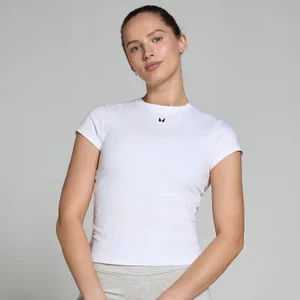MP Women's Basics Body Fit Short Sleeve T-Shirt - White - Size XS