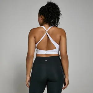MP Women's Power Cross Back Sports Bra - White - Size XS