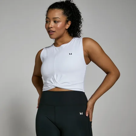 MP Women's Power Crop Tank Top - White