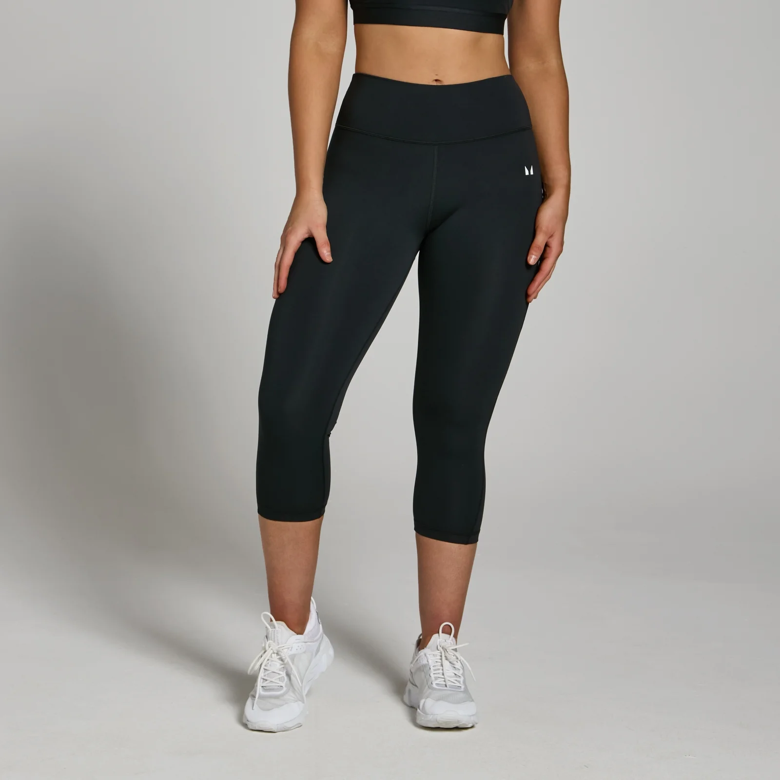 MP Women's Power 3/4 Leggings - Black - XXS Image 1