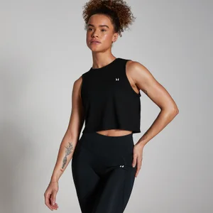 MP Women's Training Cropped Tank Top - Black - Size XS