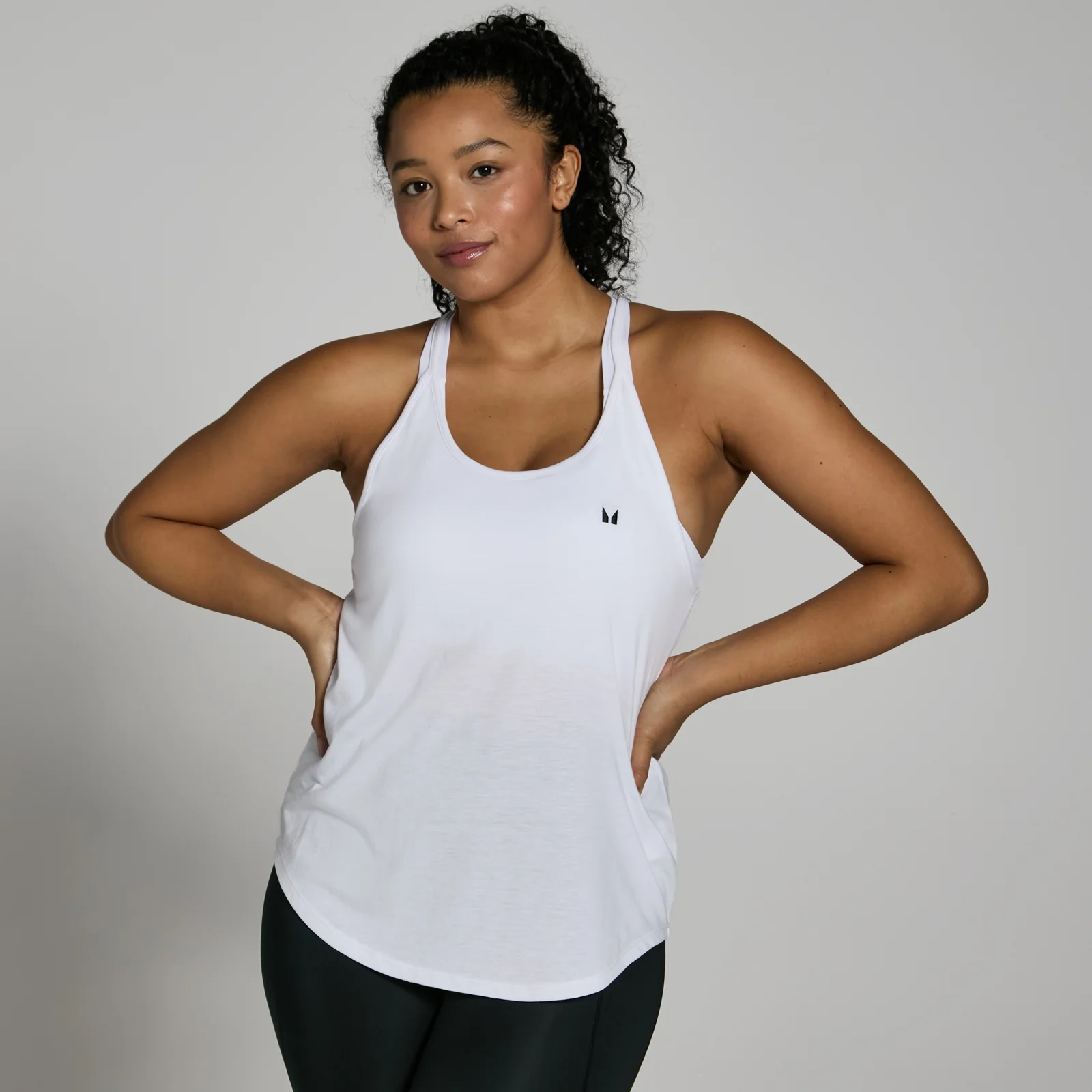 MP Women's Training Strappy Tank Top - White - L Image 1