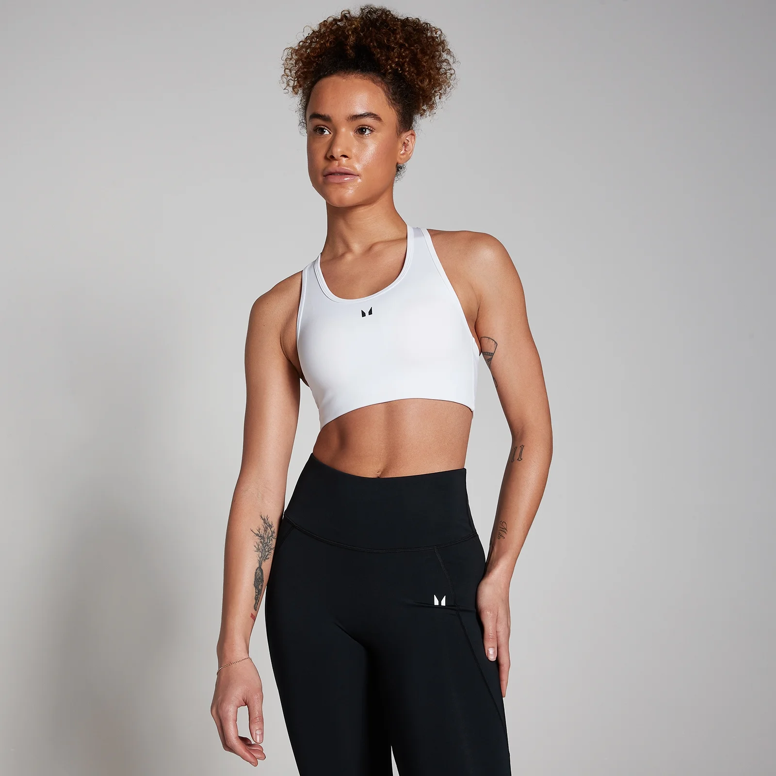 MP Women's Training Racerback Sports Bra - White - XS Image 1