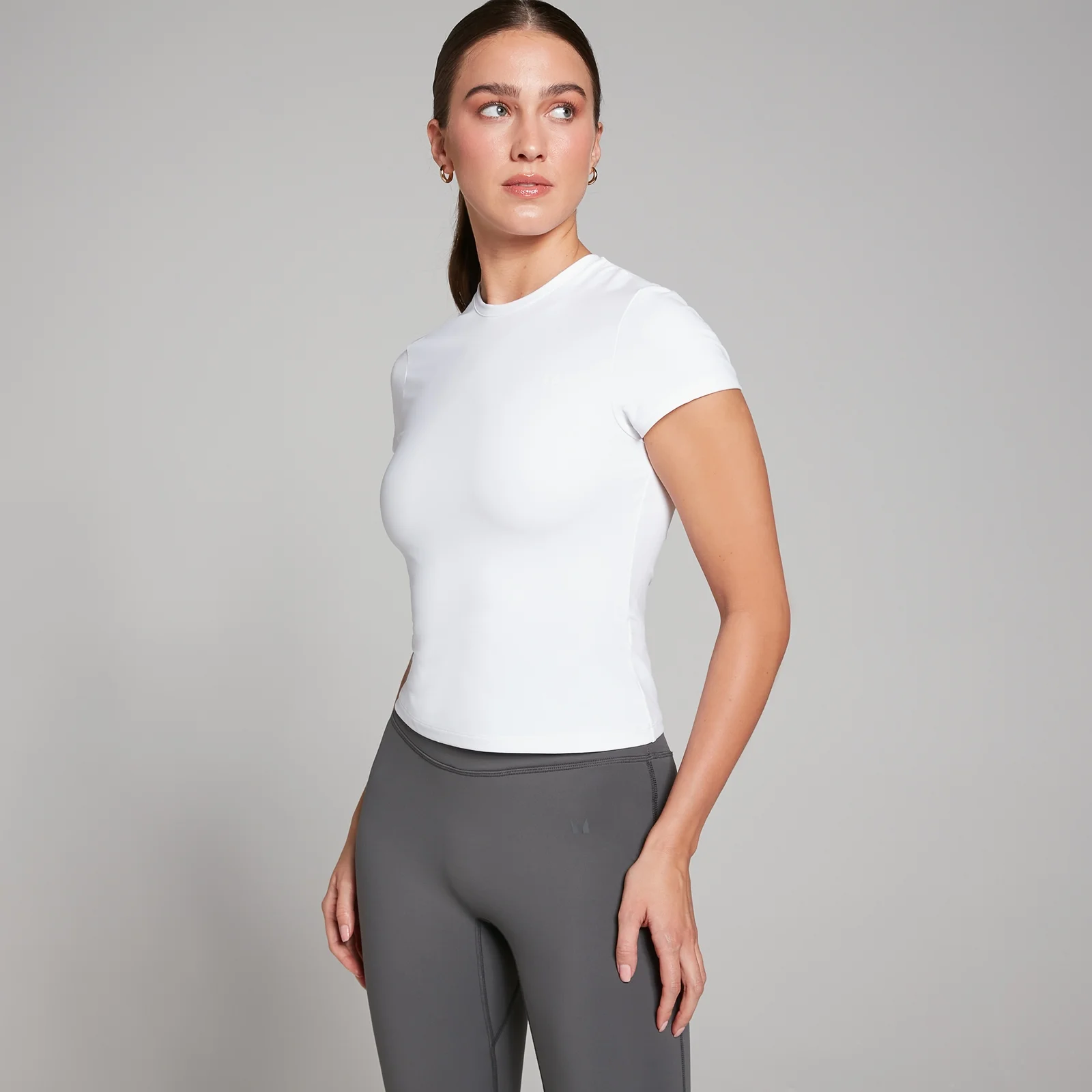 MP Women's Tempo Body Fit Short Sleeve T-Shirt - White - XS Image 1