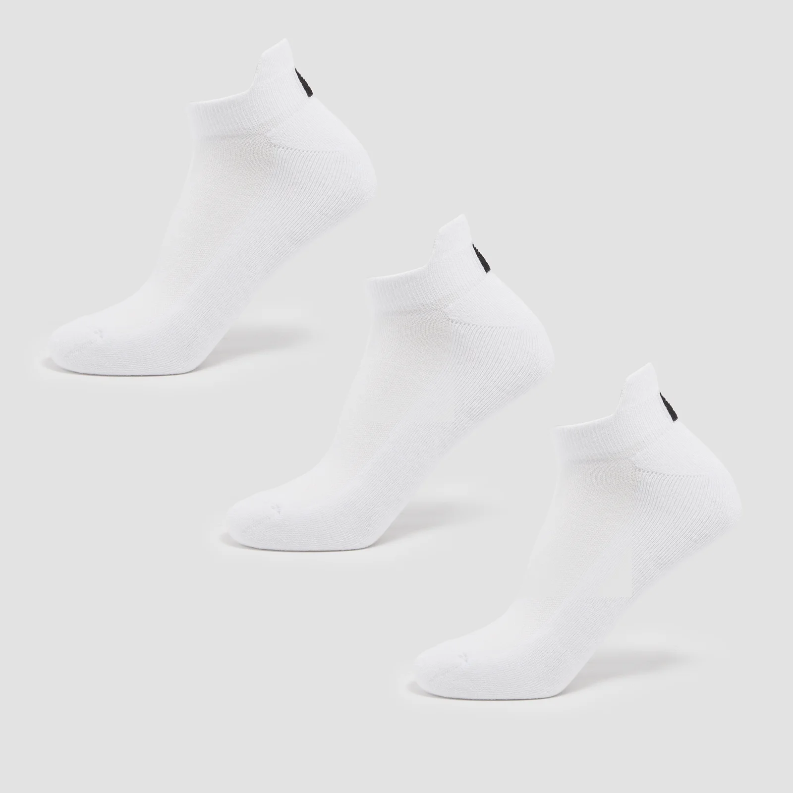MP Unisex Trainer Socks (3 Pack) - White - UK 12-14 Image 1
