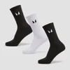 MP Unisex Crew Socks (3 Pack) - Black/White