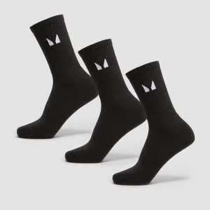 MP Unisex Socks (3 Pack) - Black - Size UK 2-5