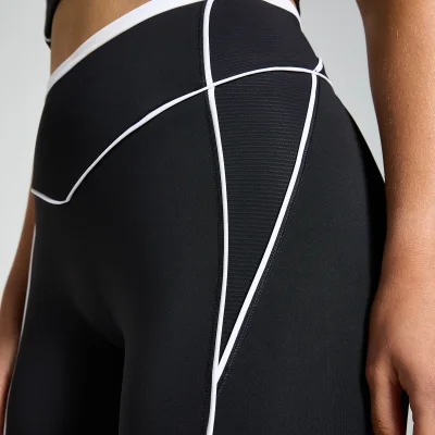 MP Women's Tempo Contrast Texture Leggings - Black - S Image 6