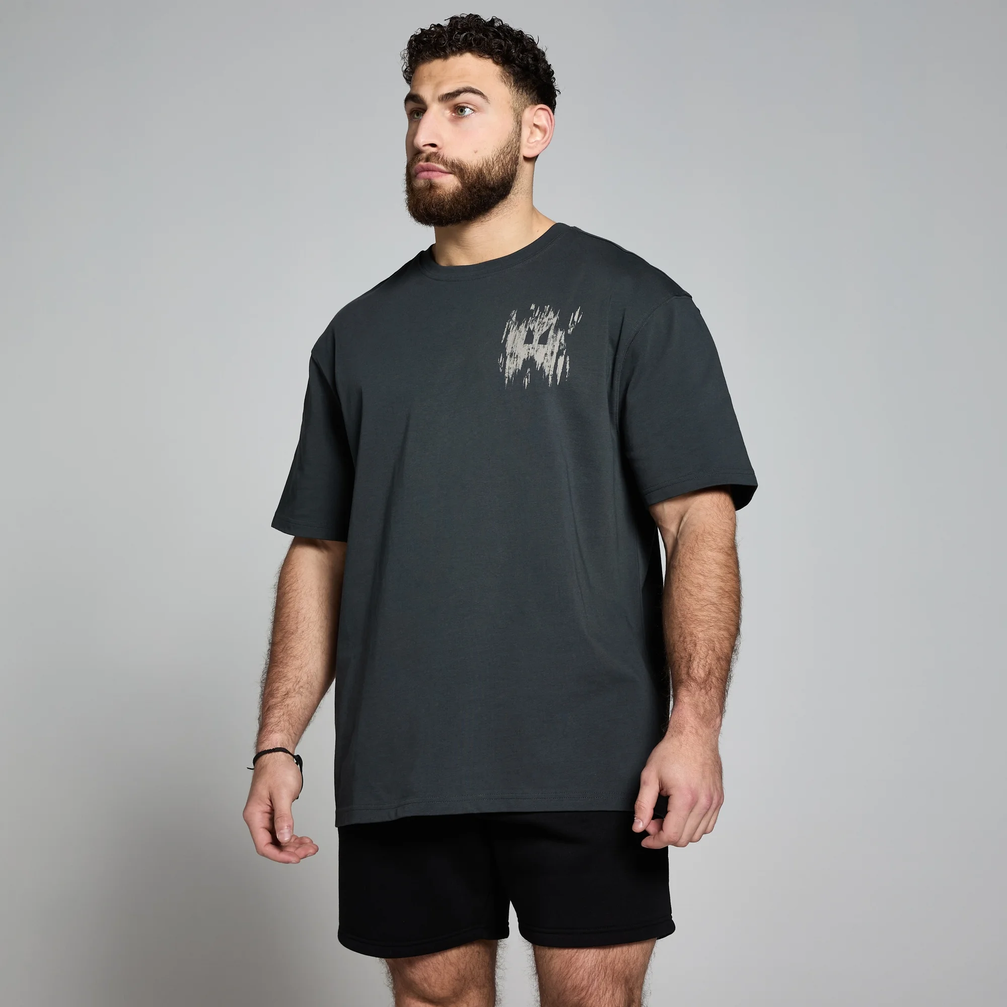MP Clay Graphic T-Shirt - Washed Black - L-XL Image 1