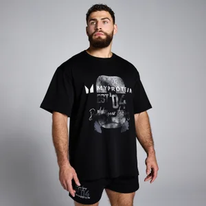 MP Origin Graphic T-Shirt - Washed Black - Size XXS-XS