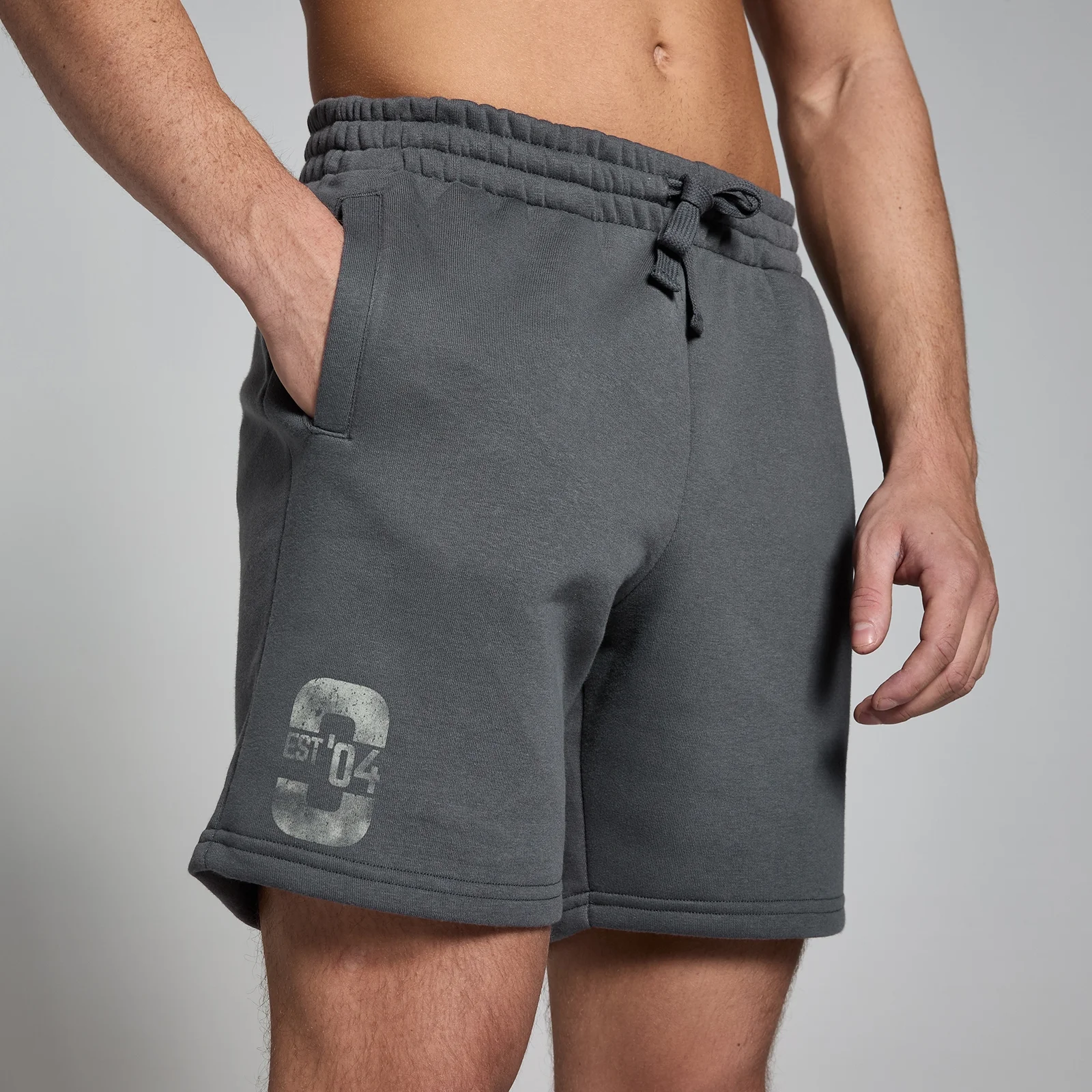 MP Men's Origin Graphic Sweatshorts - Washed Grey - S Image 1