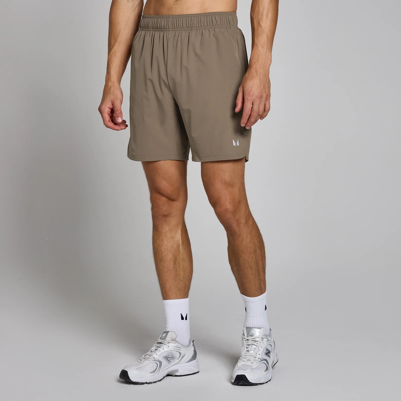 MP Men's 2-in-1 7" Training Shorts - Soft Brown - S Image 1
