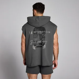 MP Men's Origin Graphic Hooded Vest - Washed Grey - Size S