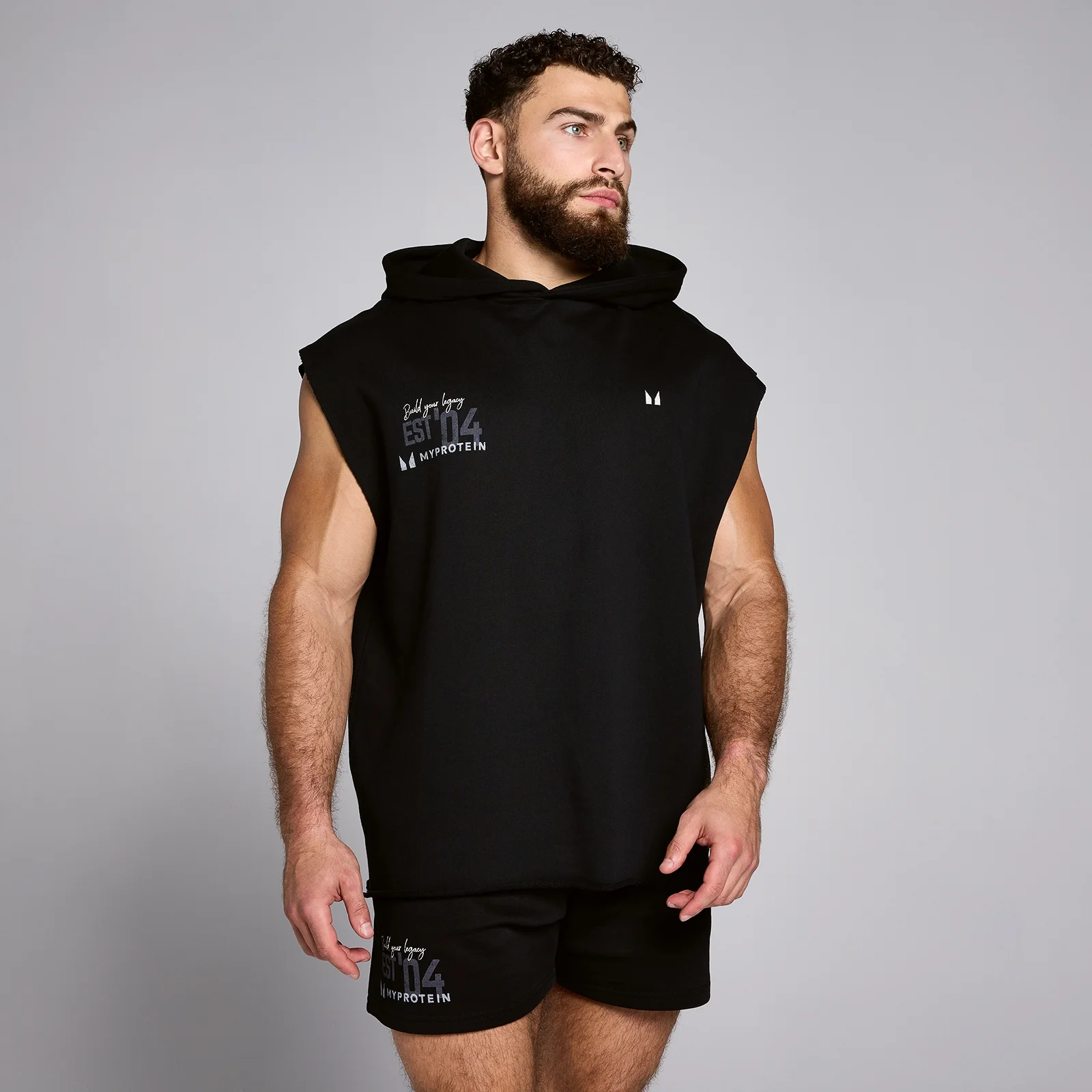 MP Men's Origin Graphic Hooded Vest - Black - XXXL Image 1