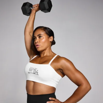 MP Women's Origin Graphic Training Sports Bra - White - S Image 6