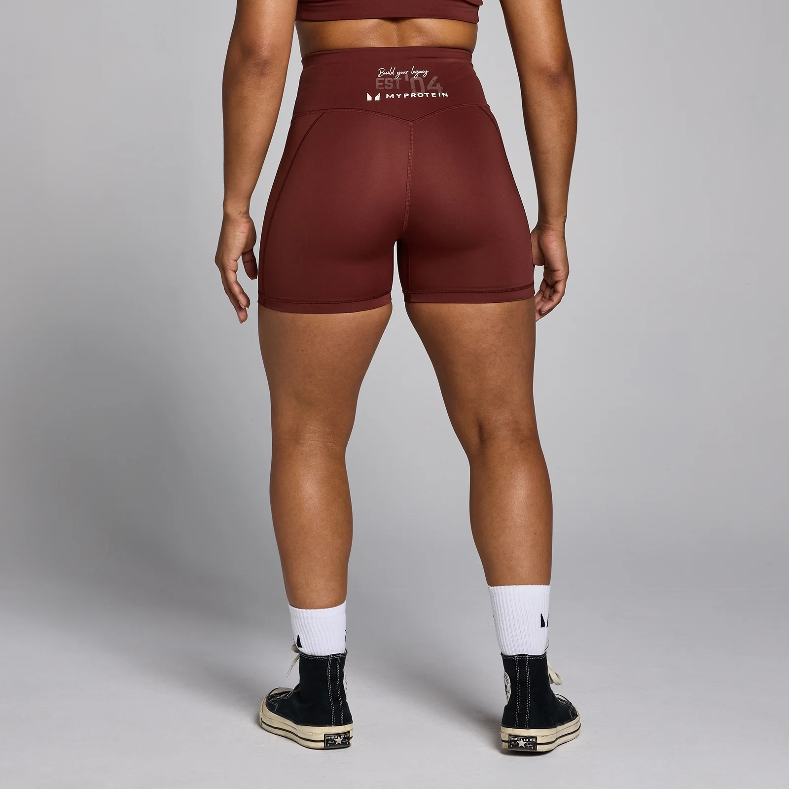 MP Women's Origin Graphic Training Shorts - Firebrick - S Image 1
