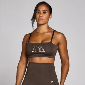 MP Women's Origin Graphic Training Sports Bra - Coffee - Size S