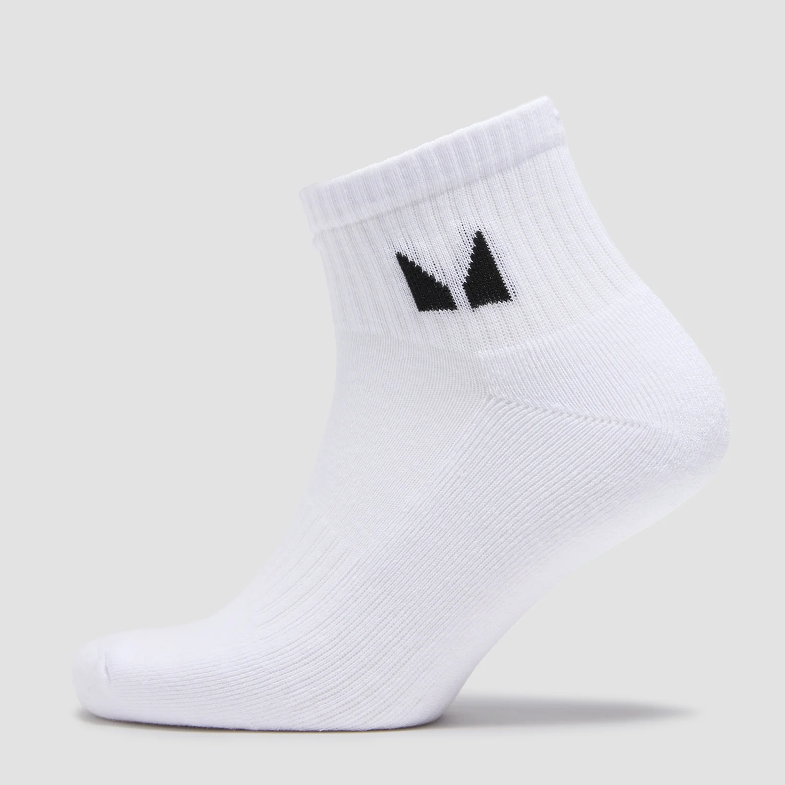MP Unisex Ankle Socks (3 Pack) - White - UK 2-5 Image 1